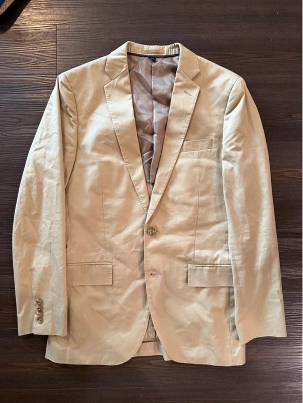 J crew tan 36r ludlow blazer men 100% cotton